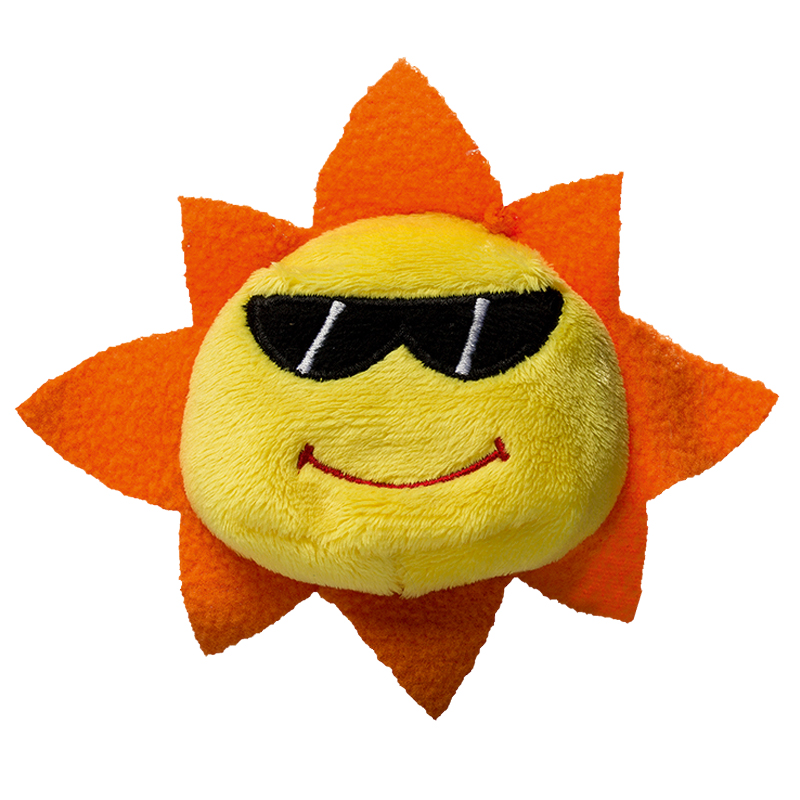 Peluche soleil
 jaune et orange 7 cm