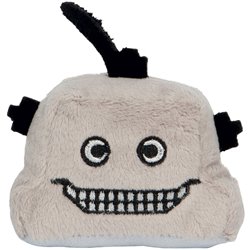 Peluche robot
 gris clair 7 cm