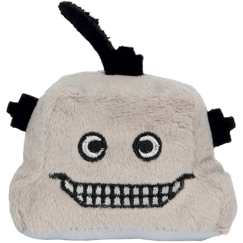 Peluche robot
 gris clair 7 cm