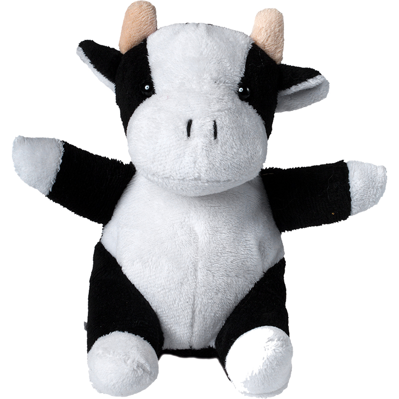 Peluche vache
 noir et blanc 14 cm