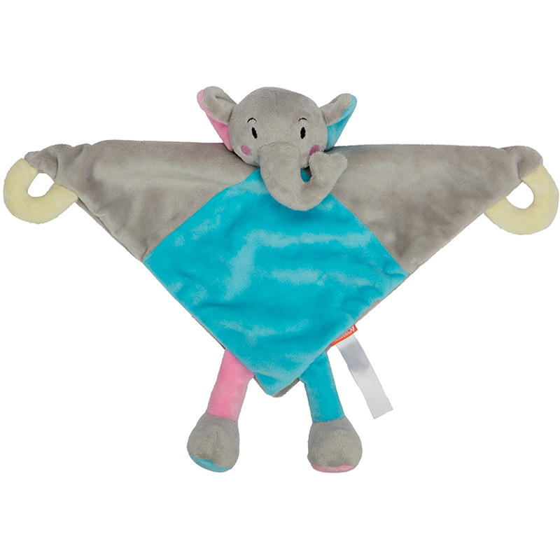 Peluche éléphant
 multicolore 28 cm