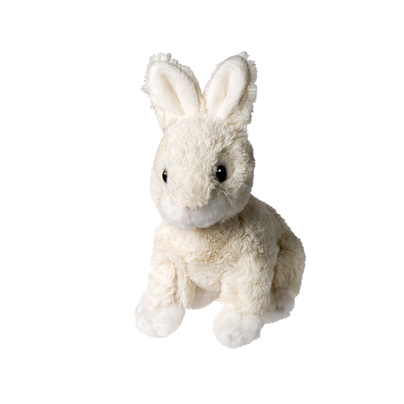 Peluche lapin
 blanc 14 cm