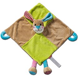 Peluche lapin
 multicolore 28 cm