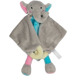 Peluche éléphant
 multicolore 28 cm