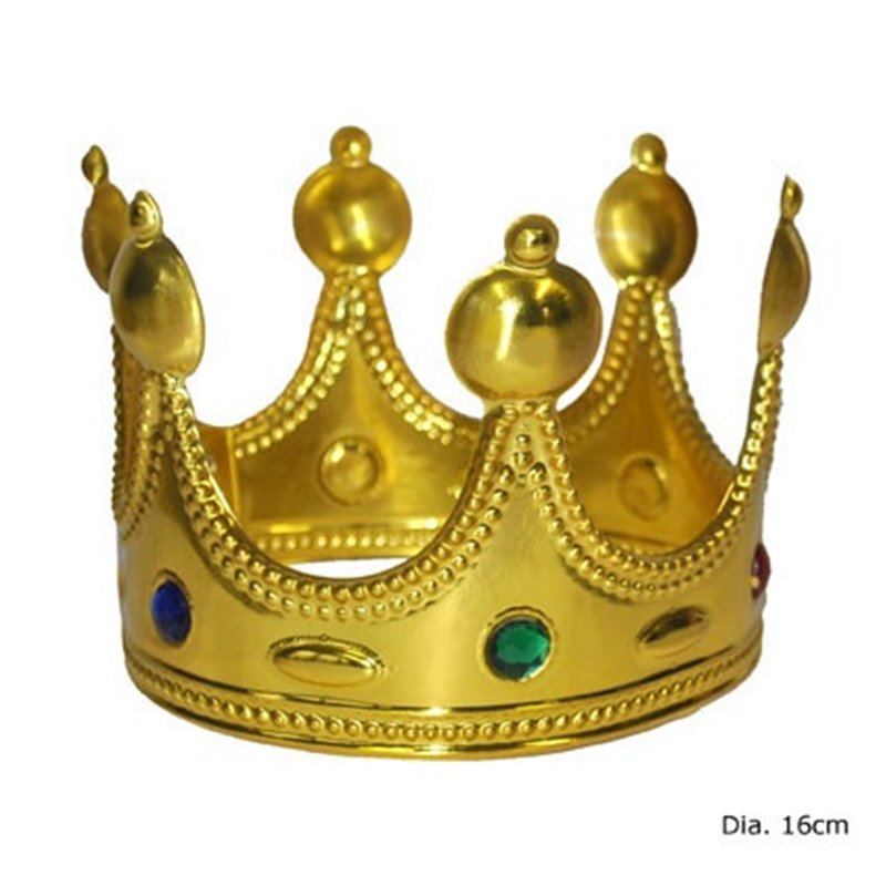 Vente accessoire roi pas cher, couronne royale avec fausses pierres