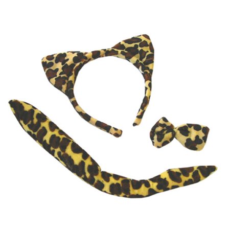 Kit accessoires léopard femme pour déguisement