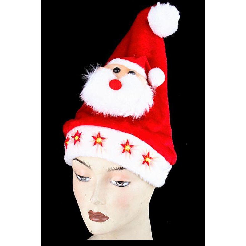 Bonnet de Noël avec LED publicitaire - Bonnet de Noël personnalisé