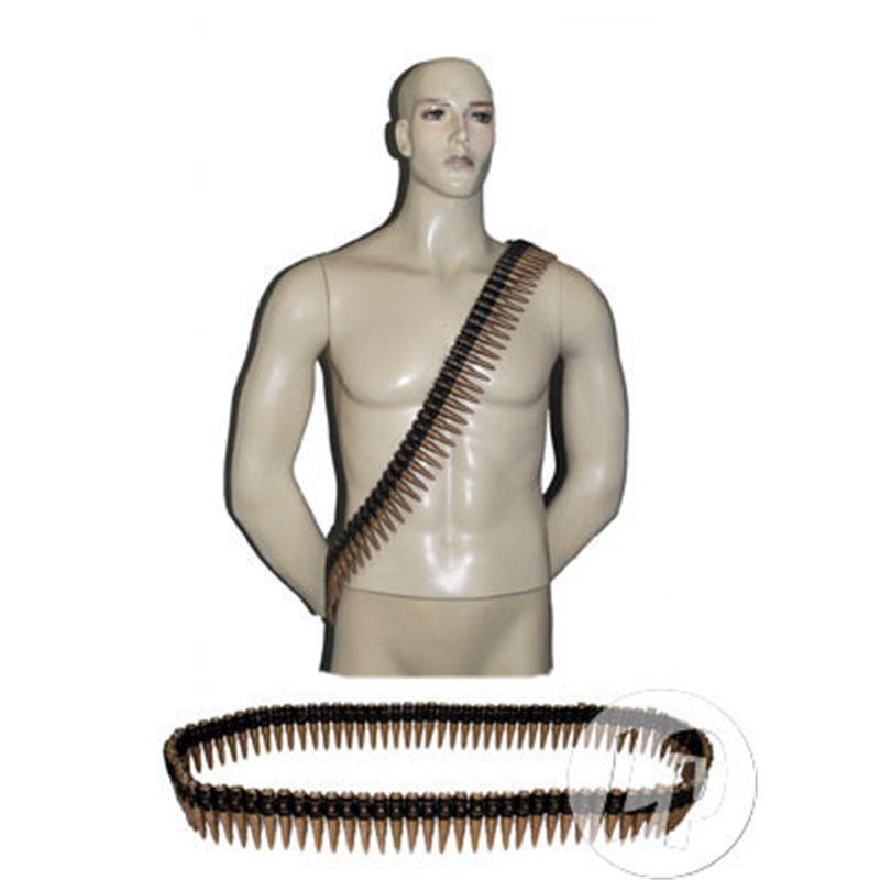 Ceinture Cartouchière avec Balles Grises 77 cm