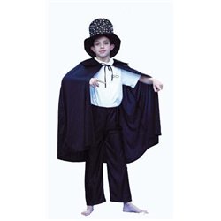 Cape velours noir enfant