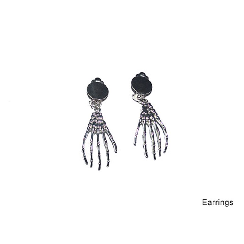 Boucles d'oreilles Main Squelettique