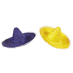 Sombrero de paille avec pompon