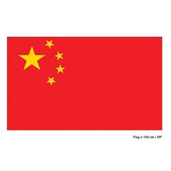 Grand Drapeau Chinois Rouge