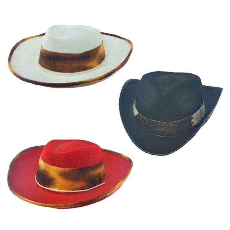 Chapeau de cowboy en feutrine pour enfant Mix