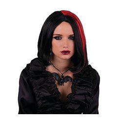 Perruque de Vampire mi-long pour Femme