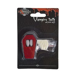 Faux Dents de Vampire avec Colle