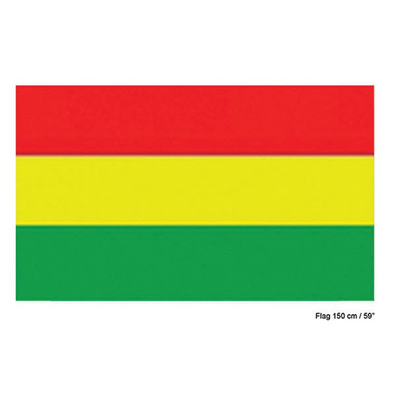 Drapeau Rouge Jaune Vert avec Gaine