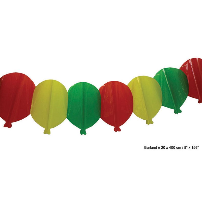 Guirlande de Ballons Rouge-Vert-Jaune