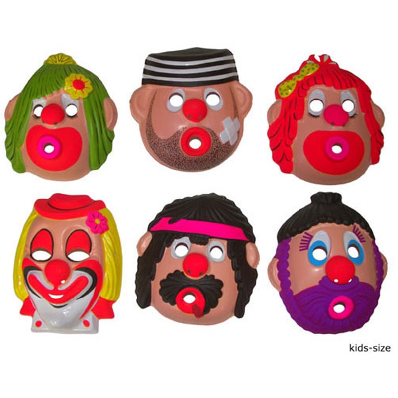 Masque Coque de Clown pour Enfant Mix III