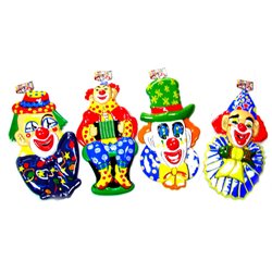 Lot de 4 décorations murale clown