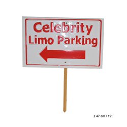 Panneau Entrée Celebrity Parking 29 cm