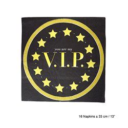 Lot de 16 Serviettes VIP