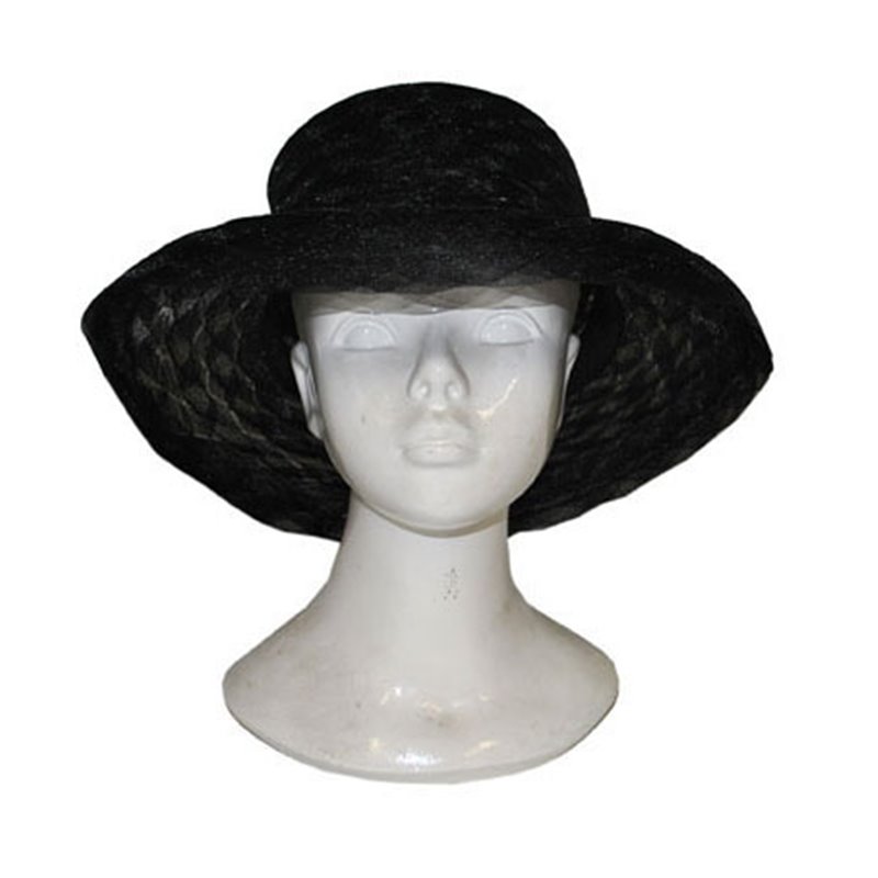 Chapeau de femme arrondi noir