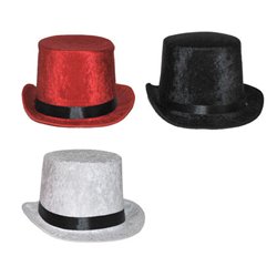 Chapeau Haut en Velours Différentes Couleurs