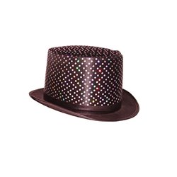 Chapeau haut de forme noir à paillettes