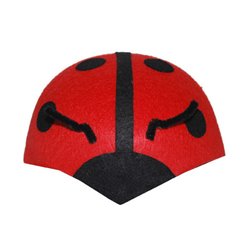 Chapeau coccinelle en feutrine