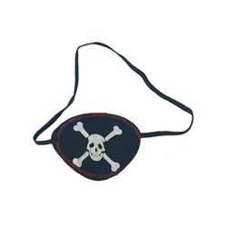 Cache-oeil de pirate logo tête de mort