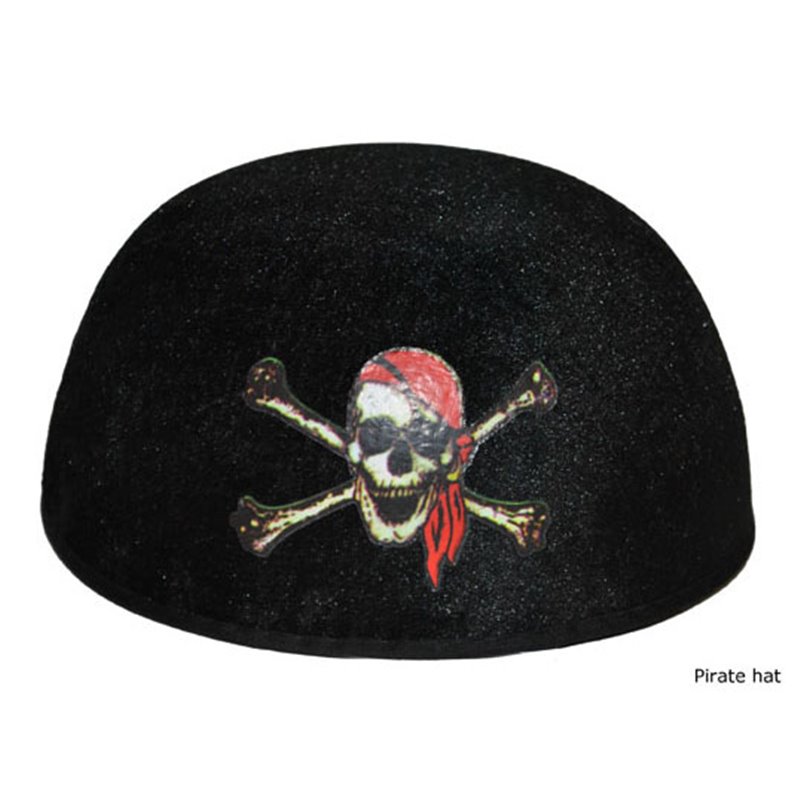 Chapeau-bandana de pirate avec tête de mort