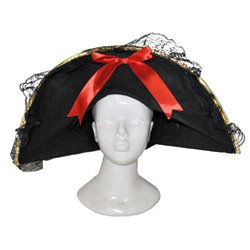 Chapeau de pirate en feutrine pour femme