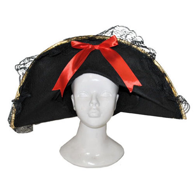 Chapeau de pirate en feutrine pour femme