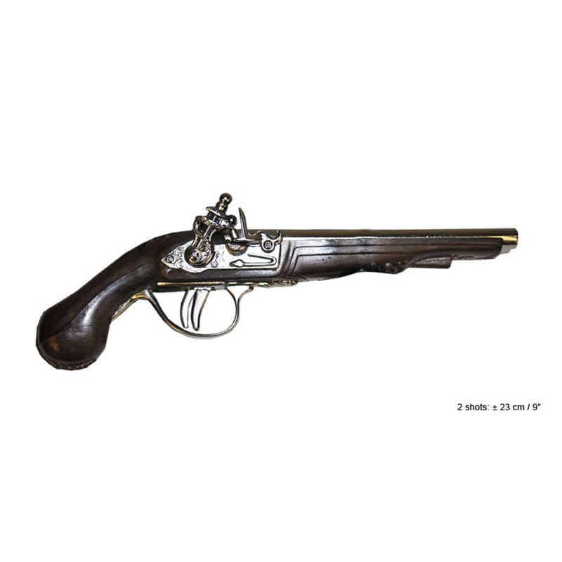 Pistolet de pirate double coups 23cm