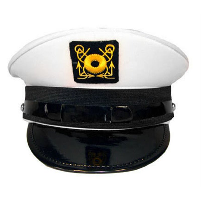 Casquette de capitaine avec visière noire