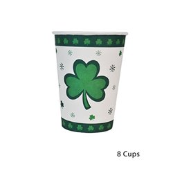 Lot de 8 gobelets St Patrick en Carton