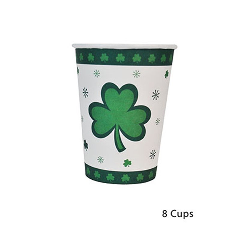 Lot de 8 gobelets St Patrick en Carton