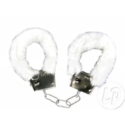 Menottes en peluche Blanc