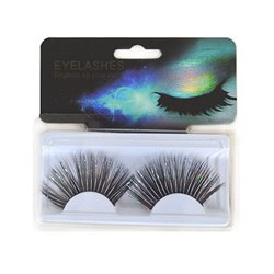 Faux Cils Noir Pailleté