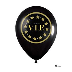 Lot de 12 ballons "V.I.P" 30cm