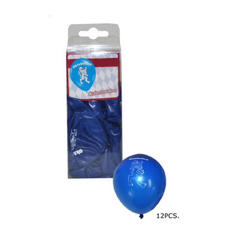 Lot de 12 ballons en latex "Oktoberfest" 30cm