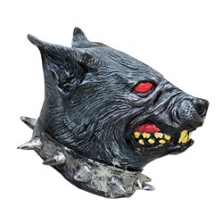 Masque chien de l'enfer en latex