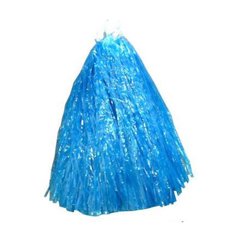 Paire de Pompons Pom Pom Girl avec Anneaux Bleu