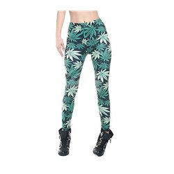 Pantalon legging feuilles vertes