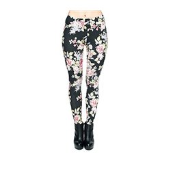 Pantalon legging fleurs