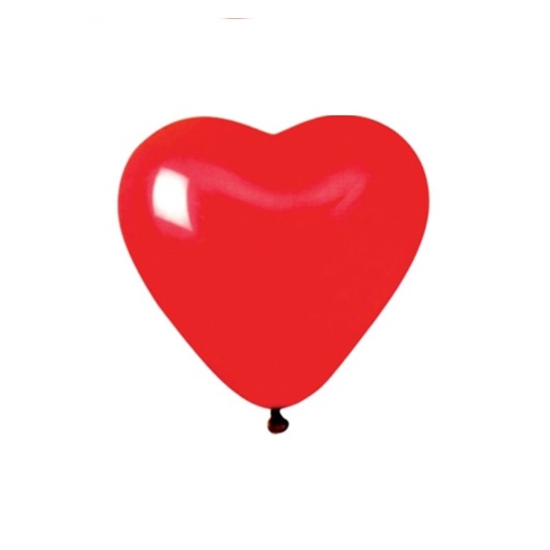 Lot de 100 ballons "Coeur" Rouge