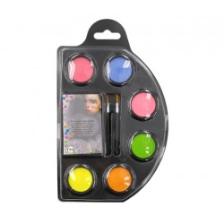 Palette de maquillage Fluo 6 couleurs