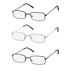 Lunettes de vue rectangulaire simple Mix