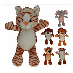 Peluche Animaux du zoo 18cm