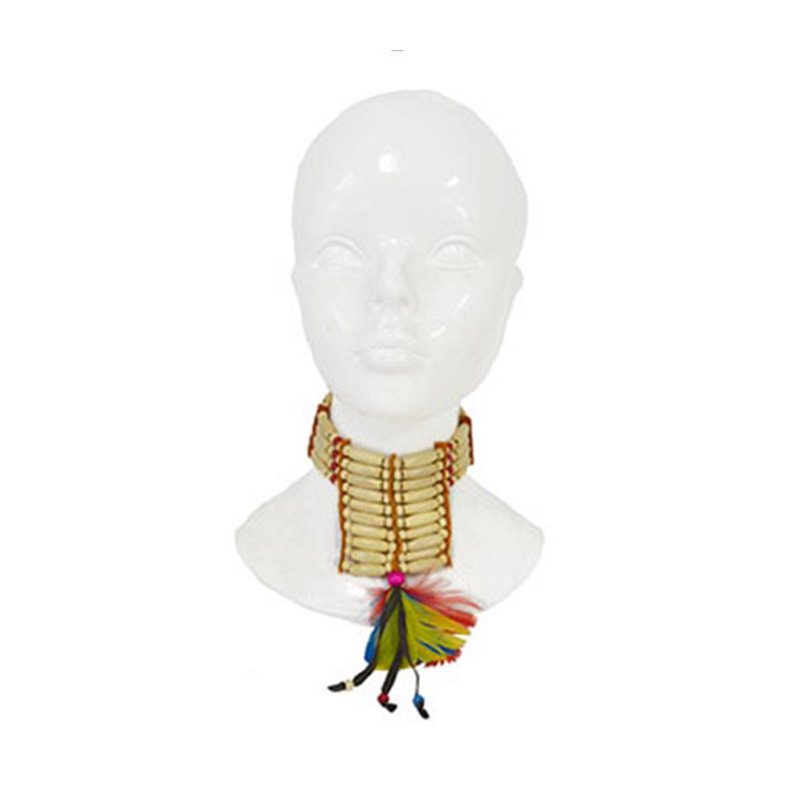 Collier d'indien à plumes